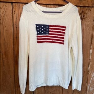 SHEIN American Flag Sweater, Size L, Preowned Great Condition
